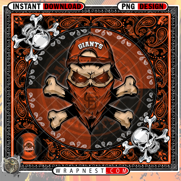 GIANTS SKULL BANDANA