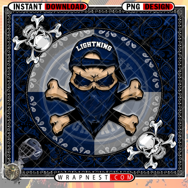 LIGHTNING SKULL BANDANA