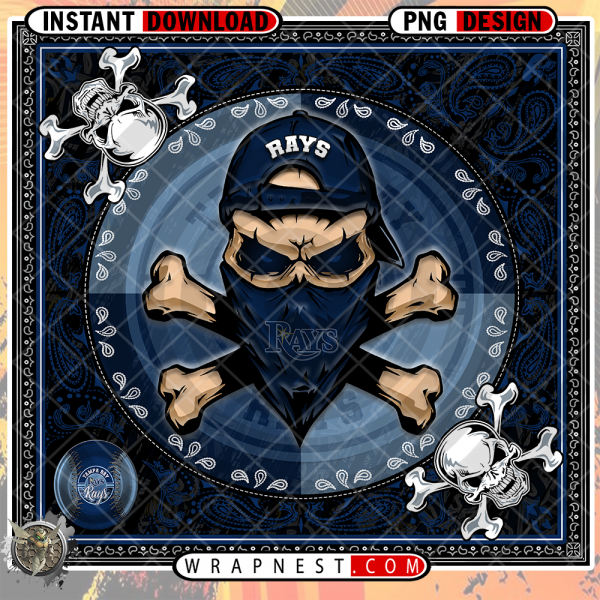 RAYS SKULL BANDANA