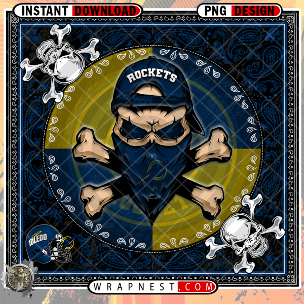ROCKETS
  SKULL BANDANA