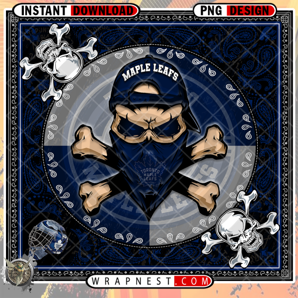LEAFS SKULL BANDANA