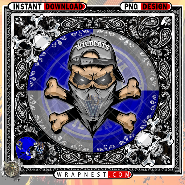 WILDCATS SKULL BANDANA