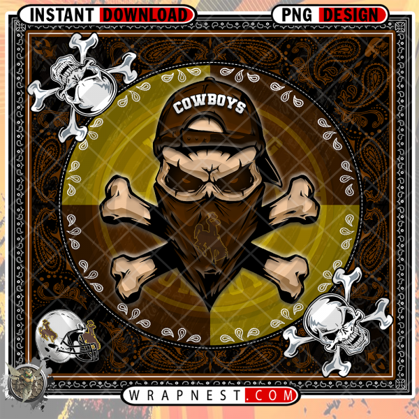COWBOYS SKULL BANDANA